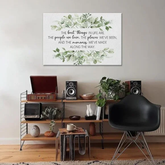 Inspirational The Best Things Quotes Canvas Wall Art Prints Decor for Home Bathr